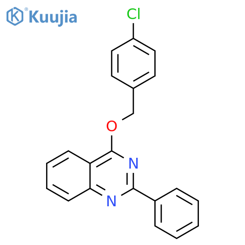 Quinazoline, 4-[(4-chlorophenyl)methoxy]-2-phenyl- structure