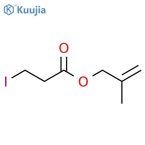 Propanoic acid, 3-iodo-, 2-methyl-2-propenyl ester structure