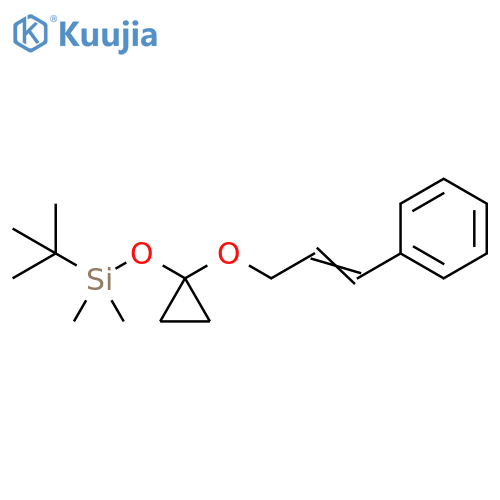 Silane,(1,1-dimethylethyl)dimethyl[[1-[(3-phenyl-2-propenyl)oxy]cyclopropyl]oxy]- structure
