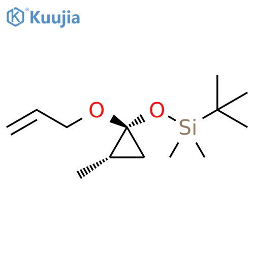 Silane, (1,1-dimethylethyl)dimethyl[[2-methyl-1-(2-propenyloxy)cyclopropyl]oxy]-, cis- (9CI) structure