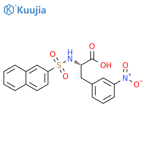 DL-Phenylalanine, N-(2-naphthalenylsulfonyl)-3-nitro- structure
