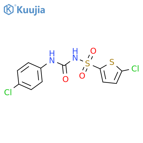 2-Thiophenesulfonamide, 5-chloro-N-[[(4-chlorophenyl)amino]carbonyl]- structure