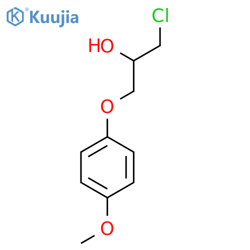 2-Propanol, 1-chloro-3-(4-methoxyphenoxy)-, (±)- structure