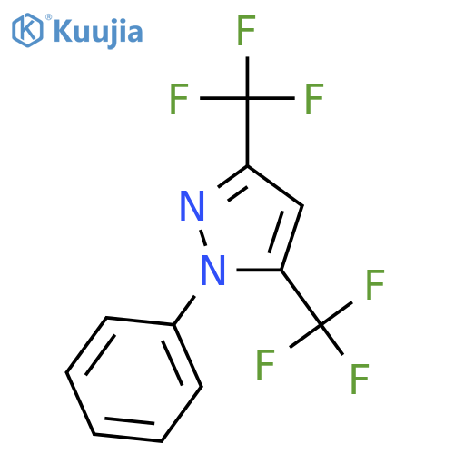 1-Phenyl-3,5-bis(trifluoromethyl)-1H-pyrazole structure
