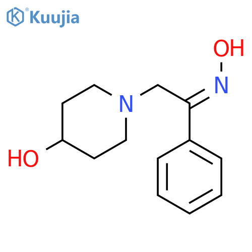 Ethanone, 2-(4-hydroxy-1-piperidinyl)-1-phenyl-, oxime, (Z)- structure