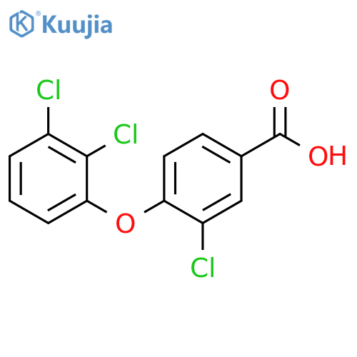 3-chloro-4-(2,3-dichlorophenoxy)benzoic acid structure