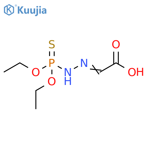 Acetic acid, [(diethoxyphosphinothioyl)hydrazono]- structure