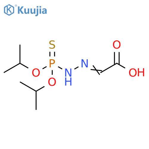 Acetic acid, [[bis(1-methylethoxy)phosphinothioyl]hydrazono]- structure