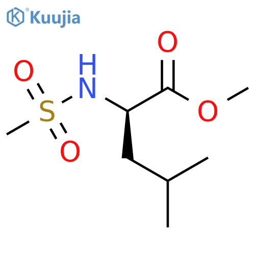 D-Leucine, N-(methylsulfonyl)-, methyl ester structure