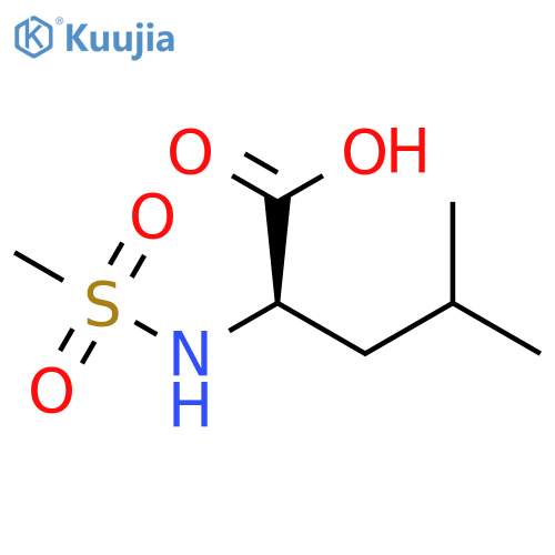 D-Leucine, N-(methylsulfonyl)- structure