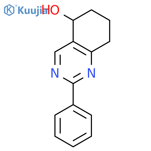 5-Quinazolinol, 5,6,7,8-tetrahydro-2-phenyl- structure