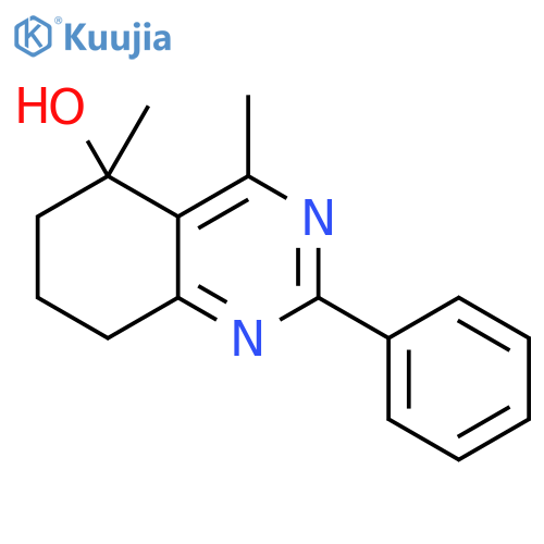 5-Quinazolinol, 5,6,7,8-tetrahydro-4,5-dimethyl-2-phenyl- structure