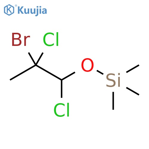 Silane, (2-bromo-1,2-dichloropropoxy)trimethyl- structure