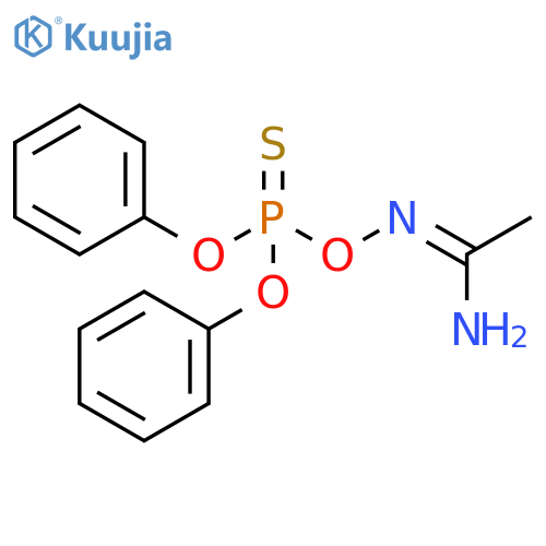 Ethanimidamide, N'-[(diphenoxyphosphinothioyl)oxy]-, (Z)- structure