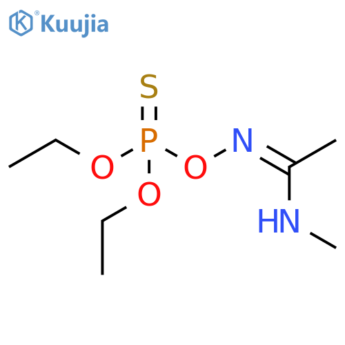 Ethanimidamide, N'-[(diethoxyphosphinothioyl)oxy]-N-methyl-, (Z)- structure