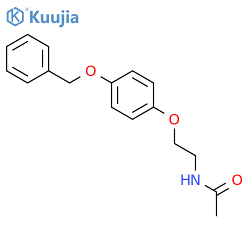 Acetamide, N-[2-[4-(phenylmethoxy)phenoxy]ethyl]- structure