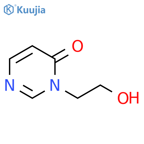3-(2-hydroxyethyl)-3,4-dihydropyrimidin-4-one structure