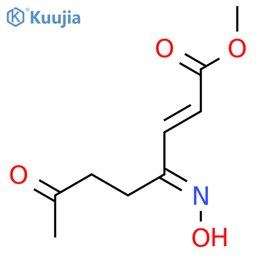 2-Octenoic acid, 4-(hydroxyimino)-7-oxo-, methyl ester, (E)- structure