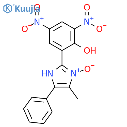 Phenol, 2-(4-methyl-3-oxido-5-phenyl-1H-imidazol-2-yl)-4,6-dinitro- structure