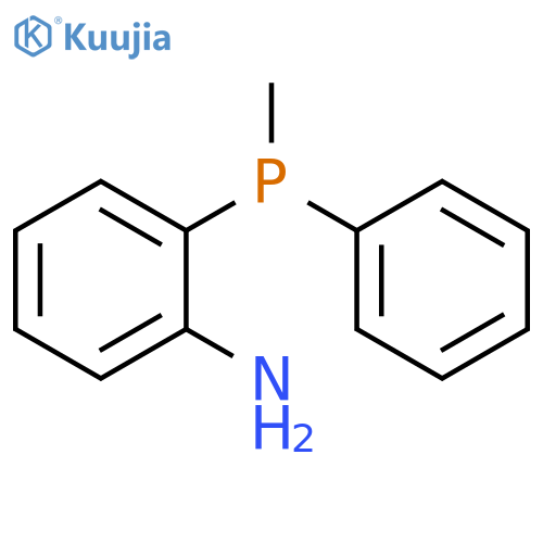 Benzenamine, 2-(methylphenylphosphino)-, (±)- structure