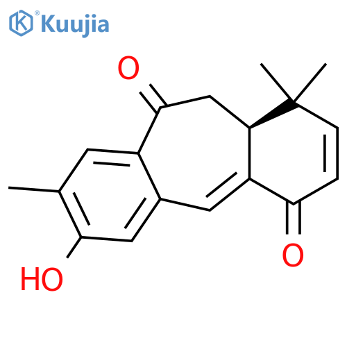1H-Dibenzo[a,d]cycloheptene-4,10-dione,11,11a-dihydro-7-hydroxy-1,1,8-trimethyl-, (11aS)- structure