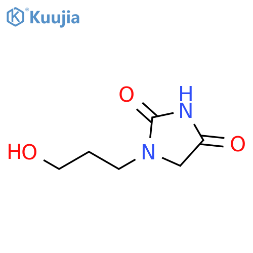 1-(3-hydroxypropyl)imidazolidine-2,4-dione structure