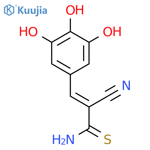 2-Propenethioamide, 2-cyano-3-(3,4,5-trihydroxyphenyl)-, (E)- structure