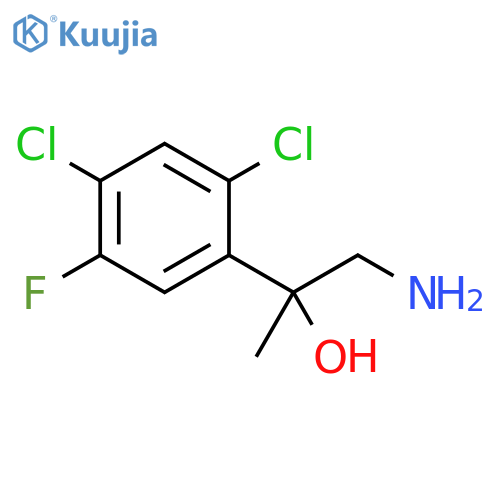 1-amino-2-(2,4-dichloro-5-fluorophenyl)propan-2-ol structure