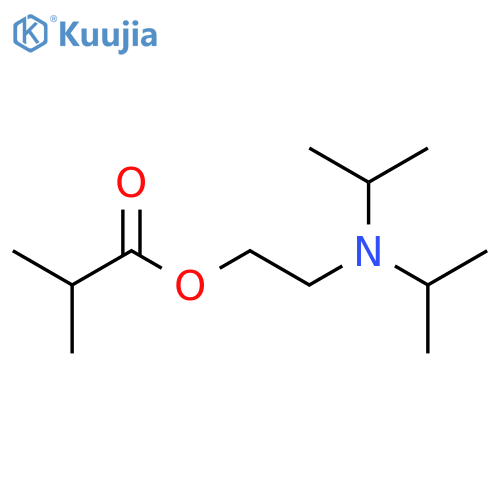 Propanoic acid, 2-methyl-, 2-[bis(1-methylethyl)amino]ethyl ester structure