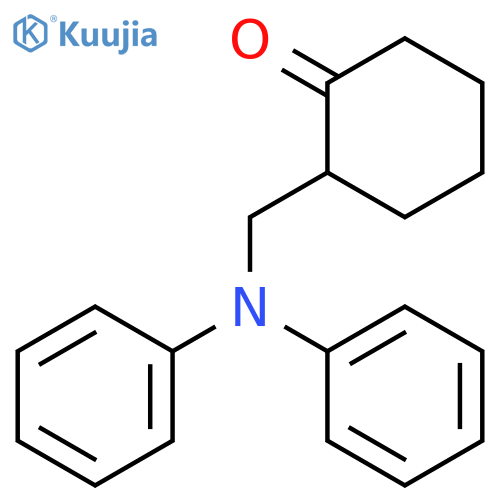 Cyclohexanone, 2-[(diphenylamino)methyl]- structure