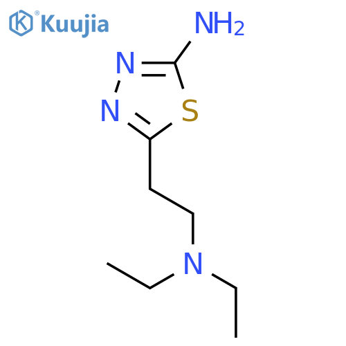 5-2-(Diethylamino)ethyl-1,3,4-thiadiazol-2-amine structure