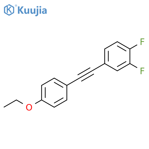 Benzene, 4-[(4-ethoxyphenyl)ethynyl]-1,2-difluoro- structure