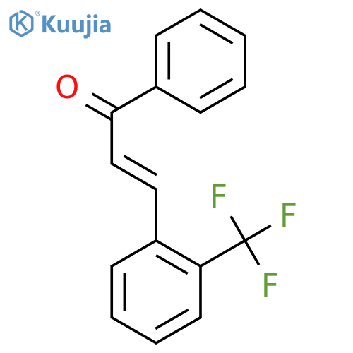 2-Propen-1-one, 1-phenyl-3-[2-(trifluoromethyl)phenyl]-, (E)- structure