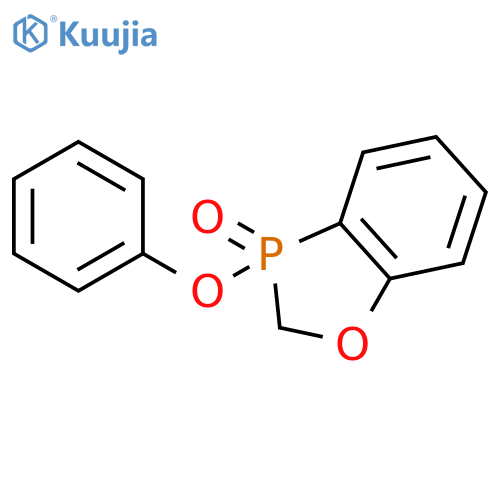 1,3-Benzoxaphosphole, 2,3-dihydro-3-phenoxy-, 3-oxide structure
