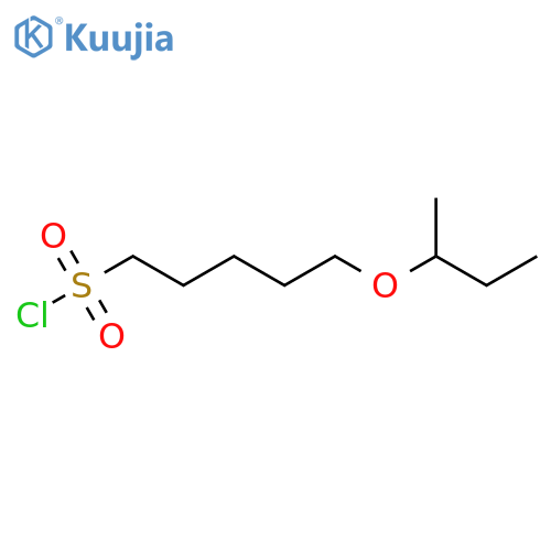 5-(butan-2-yloxy)pentane-1-sulfonyl chloride structure
