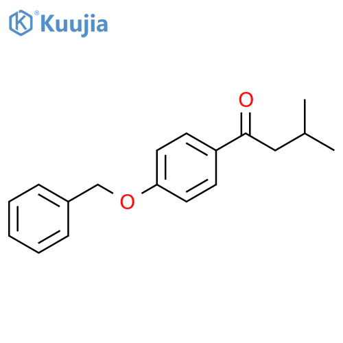 1-Butanone, 3-methyl-1-[4-(phenylmethoxy)phenyl]- structure