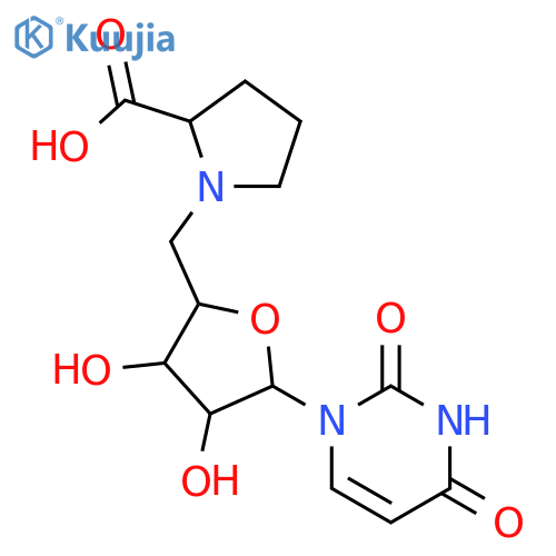 L-Proline, 1-(5'-deoxyuridin-5'-yl)- structure