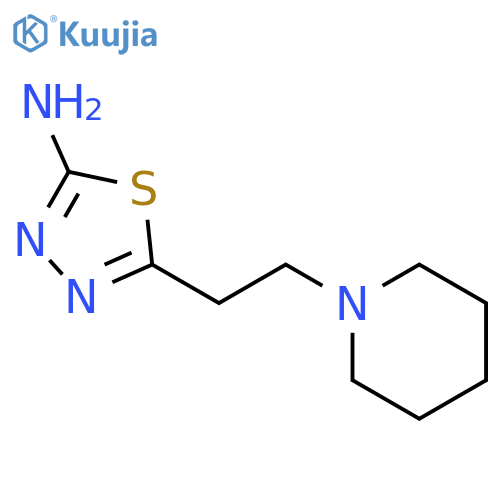 5-(2-Piperidin-1-yl-ethyl)-1,3,4thiadiazol-2-yl-amine structure