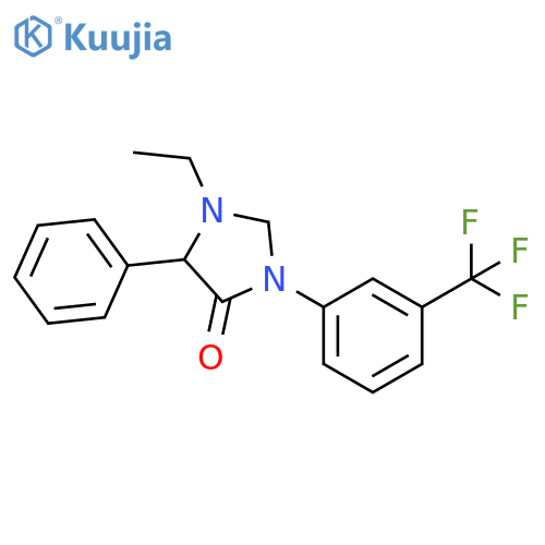 4-Imidazolidinone, 1-ethyl-5-phenyl-3-[3-(trifluoromethyl)phenyl]- structure