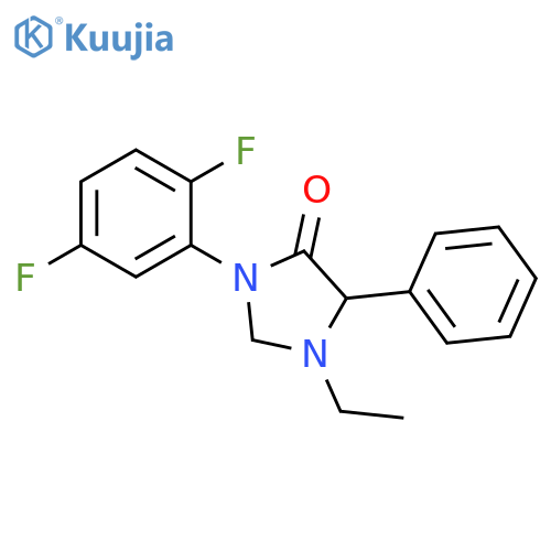 4-Imidazolidinone, 3-(2,5-difluorophenyl)-1-ethyl-5-phenyl- structure