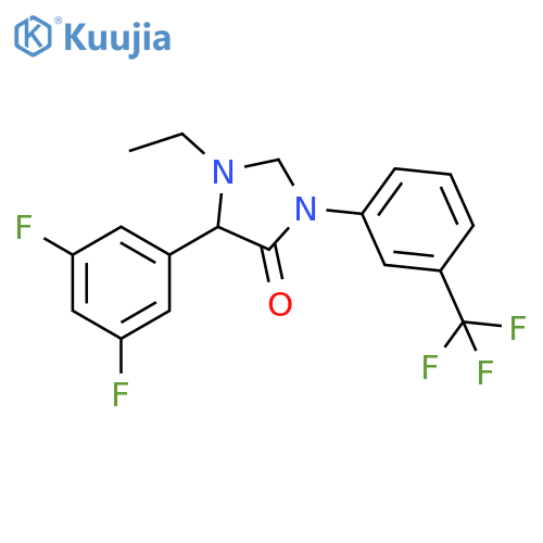 4-Imidazolidinone,5-(3,5-difluorophenyl)-1-ethyl-3-[3-(trifluoromethyl)phenyl]- structure