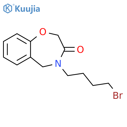 1,4-Benzoxazepin-3(2H)-one, 4-(4-bromobutyl)-4,5-dihydro- structure