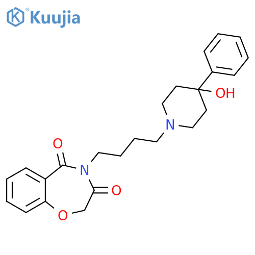 1,4-Benzoxazepine-3,5(2H,4H)-dione, 4-[4-(4-hydroxy-4-phenyl-1-piperidinyl)butyl]- structure