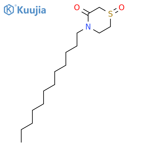 3-Thiomorpholinone, 4-dodecyl-, 1-oxide structure