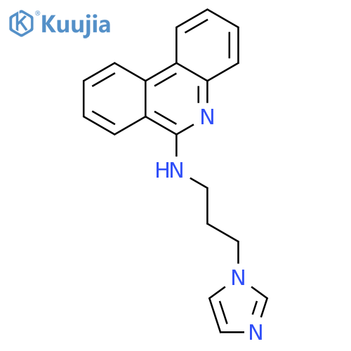 6-Phenanthridinamine, N-[3-(1H-imidazol-1-yl)propyl]- structure