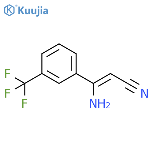2-Propenenitrile, 3-amino-3-[3-(trifluoromethyl)phenyl]-, (Z)- structure