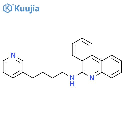 6-Phenanthridinamine, N-[4-(3-pyridinyl)butyl]- structure