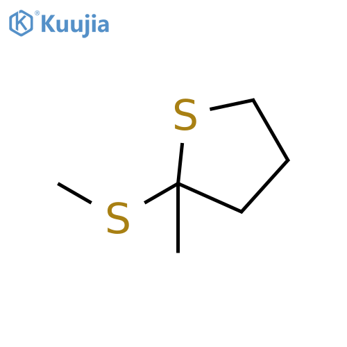Thiophene, tetrahydro-2-methyl-2-(methylthio)- structure