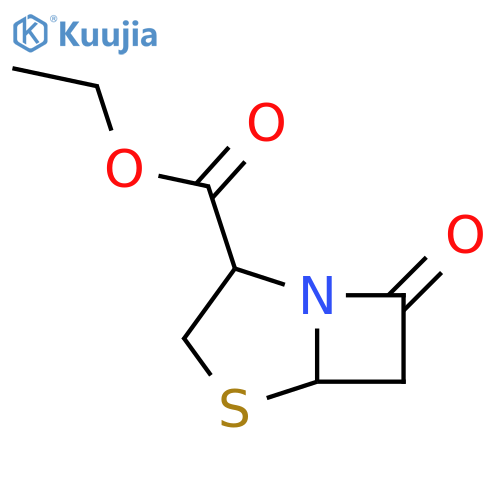 4-Thia-1-azabicyclo[3.2.0]heptane-2-carboxylic acid, 7-oxo-, ethyl ester structure