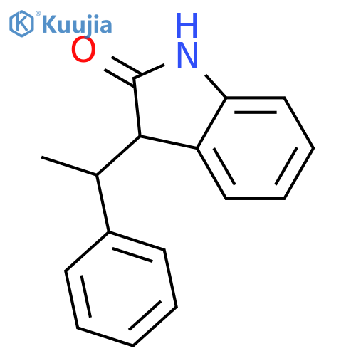 2H-Indol-2-one, 1,3-dihydro-3-(1-phenylethyl)- structure